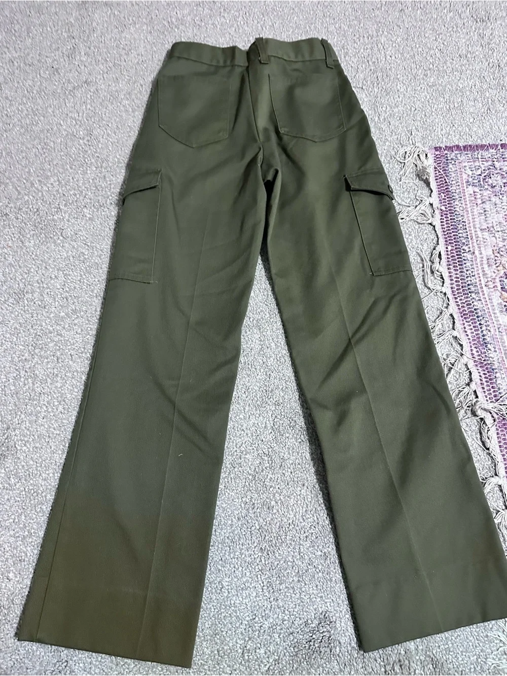 Boy Scouts of America Army Green Wide-Leg Cargo Pants